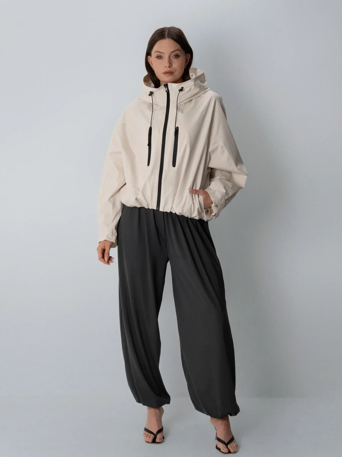 🍟One Size Short Oversized Rain Jacket